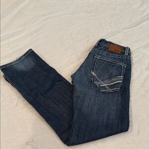 BKE Dark Blue Aiden Straight Denim Jeans